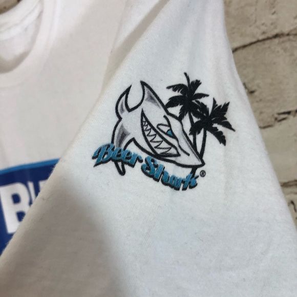 NWOT BudLit white short sleeve t-shirt medium - Picture 2 of 4